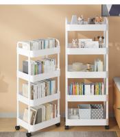 Estantería industrial para libros, estantería de esquina minimalista, mueble modular para sala de estar, color blanco - details 0