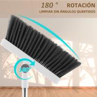 Juego De Limpieza Broom Foldabl Y Escoba Con Púa Doble Cara Y Dientes De Peine Rotación De 180° Uso Portátil Para Cocina Y Piso Eliminación De Pelo De Mascotas - details 3
