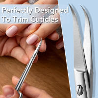 Tijeras De Cutícula Profesionales Estilo Ruso Punta Curva Precisión Fina Para Eliminar Piel Muerta Y Quiebra Uñas - details 1