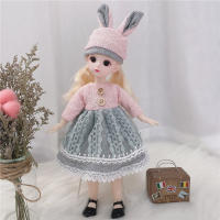 Muñeca Bjd De 30cm Con 12 Articulaciones Móviles Ojos Marrones 3D Ropa Y Zapatos Incluidos Juguetes Para Niñas Regalo Para Niños - details 2