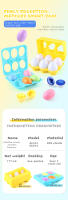 Juguetes Educativos Montessori Para Bebés 6Pcs Huevo Inteligente Aprendizaje Infantil Reconocimiento De Colores Y Formas Para Niños 2-4 Años - details 0