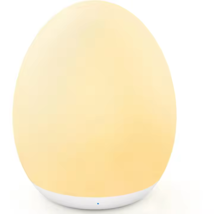 MediAcous Luz Nocturna Infantil 2000mAh con 7 Colores & Función Control Temporizador, Luz Nocturna Recargable con Control Táctil para Dormitorio, Salón y Camping, Regalo para Niños - 1
