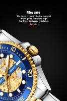 Reloj CURREN Para Hombre Diseño Mécanico Imitado En Acero Inoxidable Bandeja Luminoso Resistente Al Agua Estilo Casual Y Moda - details 5