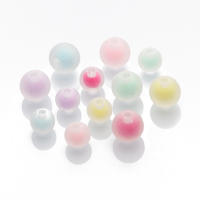 50pcs Cuentas Redondas De Acrílico Mate Mezclado 8/10mm Colores Candy Para La Creación De Joyas Pulseras Y Collares Accesorios - details 7