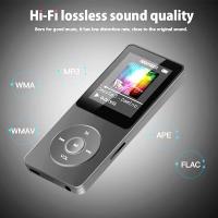 Reproductor MP3 Bluetooth 5.0 Sport 64GB con pantalla TFT a color de 1,5 pulgadas, mini reproductor de música con clip, admite tarjeta SD de hasta 128GB, con botón de volumen independiente, radio FM, podómetro - details 5