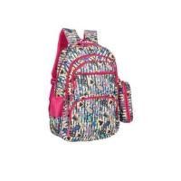 Mochila juvenil escolar de Niña con estuche a juego alta calidad uso práctico en varios colores 48 x 32 x 20 cm - details 2