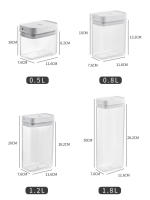 Caja De Almacenamiento De Pasta Transparente Plástico Sellado Contenedor Para Espaguetis a Prueba De Humedad Juego De Alimentos Para La Cocina - details 10