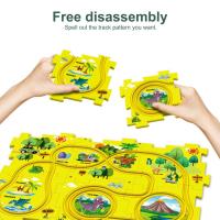 Juego De Rompecabezas Con Vagón De Ferrocarril DIY Interacción Padres-Hijos Juego Educativo Para Niños Edad Recomendada 0-12 Años Material Plástico - details 9