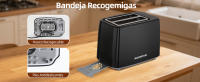 Combo Cocina Saludable: Freidora de aire 7L, 1900W + Tostadora 2 Rebanadas 750W, Multifunción, Sin BPA, con Libro de Recetas, Ideal para Familias - details 4
