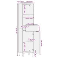 vidaXL Mueble de baño madera maciza de mango 38x33x160 cm - details 7