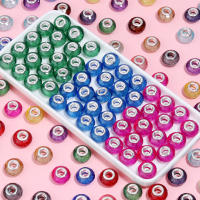 Lote De 20 Piezas De Cuentas De Resina Facetadas 14mm Con Agujero Grande Para Joyería DIY Pulseras Collares Encantos Accesorios - details 1
