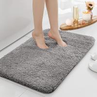 Alfombra De Baño Antideslizante Absorbedora De Agua Gruesa Alfombra De Pelo Largo Lavable En Máquina Duradera Para Toilette - details 5