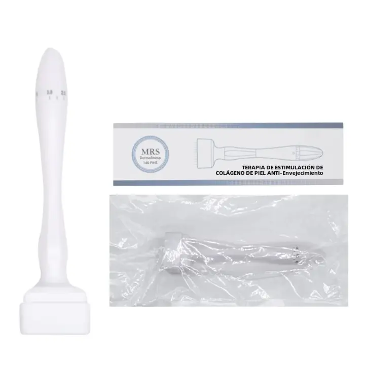 2/4PCS Estampador De Agujas De Cabello Para El Crecimiento Del Vello Facial Y Corporal Micro Derma Stamp Ajustable Para El Cabello Y La Piel - 1
