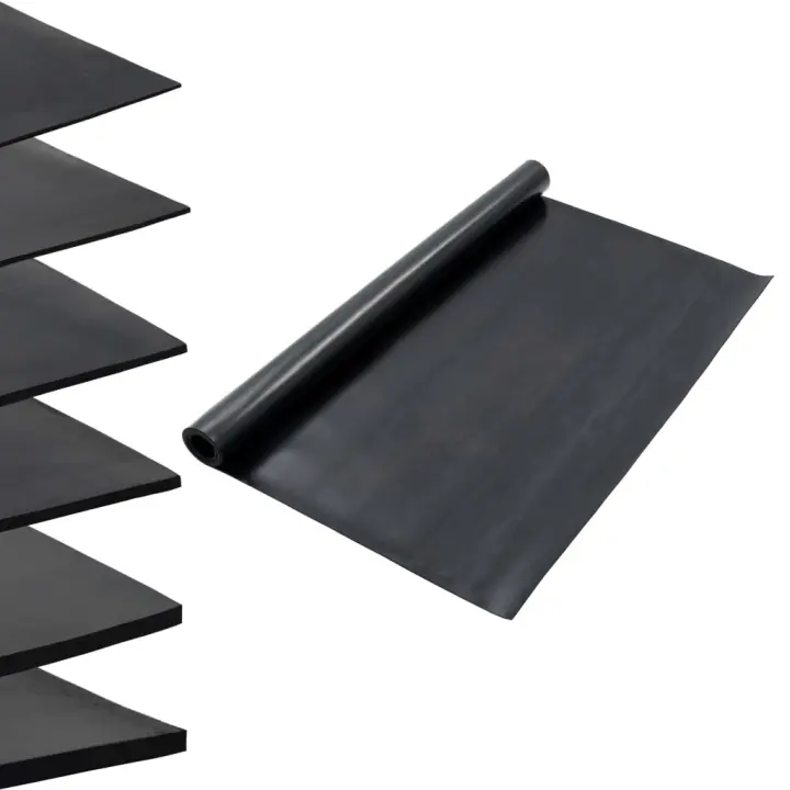 vidaXL Alfombrilla de goma antideslizante lisa 1,2x2 m 3 mm - 1