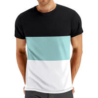 Camiseta deportiva de verano de manga corta con cuello redondo informal de talla grande para hombre, a juego con el color, a la moda para fitness - details 43