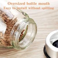 Juego De Botellas De Pimienta Y Especias Rotativas Organizador De Vidrio Para Cocina Soporte Para Azúcar Y Pimienta Estante De Almacenamiento De Cocina 1/7 Piezas - details 7
