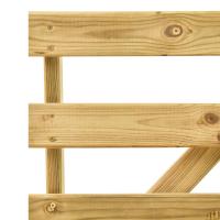 vidaXL Banco de jardín de madera de pino impregnada 120 cm - details 5