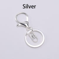 Lote De 5 Llaveros De Anillo Largo 70mm Con Cierre De Langosta Para Fabricación De Joyas Suministros De Enlaces Metálicos De Aleación De Zinc Estilo Trendy Unisex - details 4