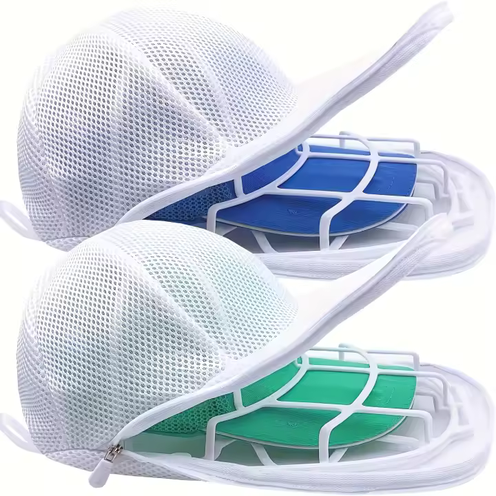 Limpia Sombreros Para Lavadora Con Bolsa De Malla Limpiador De Sombreros Para Camiseta De Béisbol Material PET+PE Proveniente De Guangdong China - 1