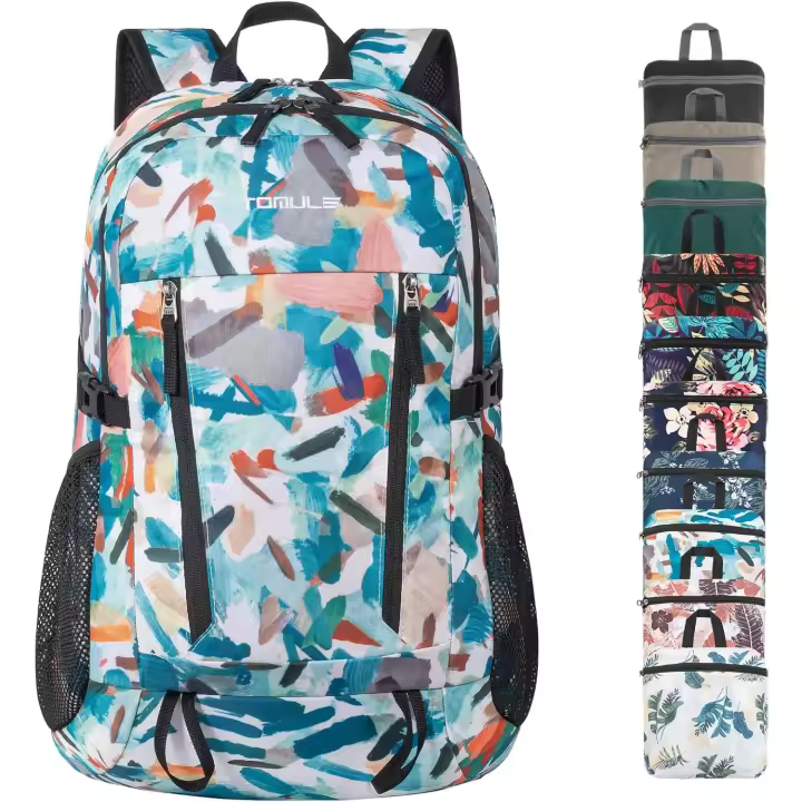 Mochipa plegable para senderismo, mopila impermeable para hombre y Mujer, mochila Ligera para Viajes - 1