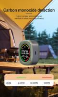 Detector De Dióxido De Carbono Mini K5A K5B Monitor De Calidad Del Aire Portátil Con Pantalla LED Recargable Por USB Tipo-C Para Interior Y Viajes - details 2