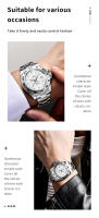 Reloj De Pulsera Deportivo Para Hombre LIGE Marca Top Militar Lujo Acero Inoxidable Resistente Al Agua Cuarzo Reloj Masculino Con Manos Luminosas Y Marcadores Arábigos - details 7