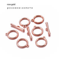 10/20 Lotes De Cerraduras De Tobogán OT En Oro / Rosa Oro Para Creación De Joyas Pulseras Collares Accesorios De Enlaces Y Conectores DIY - details 12