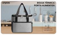 UNYCOS Bolsa Térmica Porta Alimentos 9 Litros - Nevera Portátil Impermeable - Lunch Bag con Bolsillos - details 0