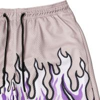 Shorts De Baloncesto Y Running Para Hombre 2023 Malla Transpirable Quick-Drying Estilo Casual Estampado De Llama Pantalones De Verano - details 6