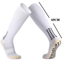 Calcetines De Fútbol Largos Para Hombres Con Tela Antideslizante Y Algodón Para Entrenamiento Profesional Calcetines Deportivos De Nylon Sin Dedos - details 2