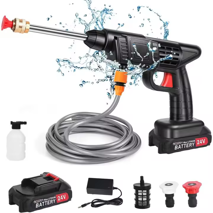 Hidrolimpiadora de Alta Presión Portátil 6000mah 150 PSI 5m - 1