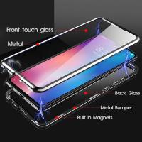 Funda De Teléfono Metálica Magnética De 360 ° Protección Completa Para Honor 90 70 50 20 pro 9X 8X Con Bumper De Vidrio Doble - details 6