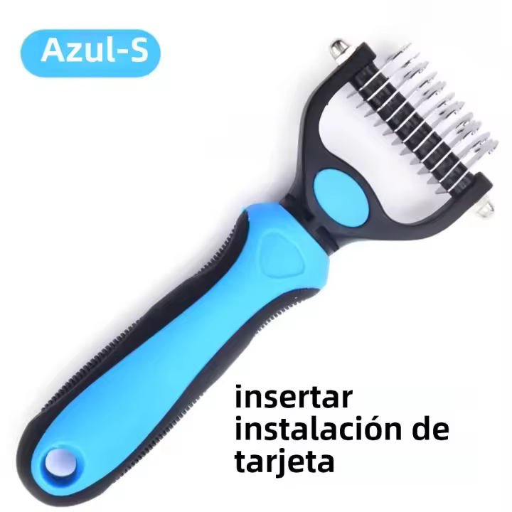 Peine Para Mascotas Desplumador Para Perros Y Gatos Herramienta De Desenredado Para Peluquería De Animales Reducción De Pelo Flotante Previene El Enredo Del Pelo - 1