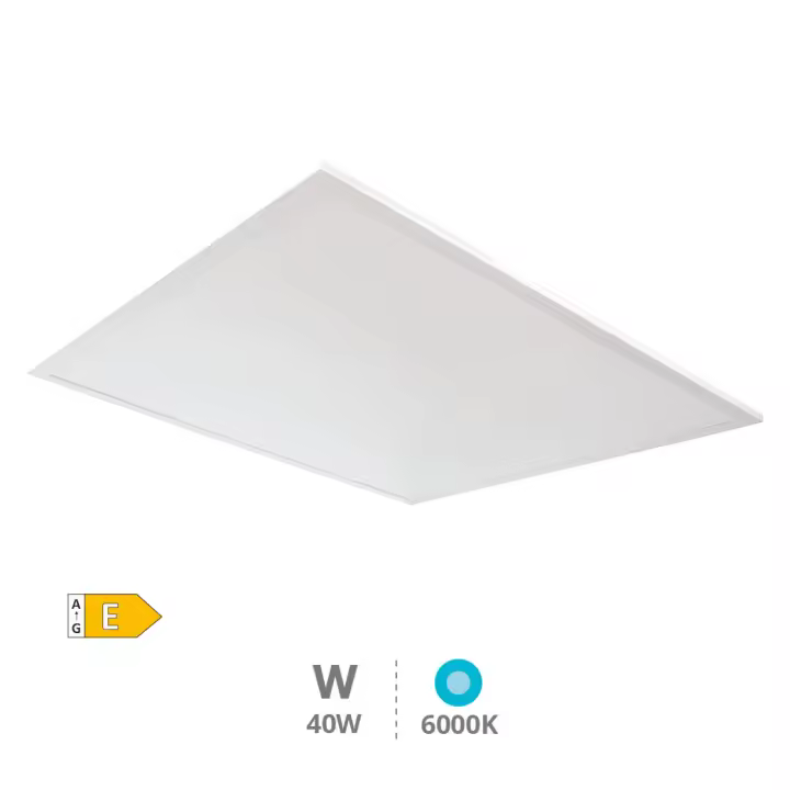PANEL LED EMPOTRABLE LIBERTINA GSC EVOLUTION - MARCO BLANCO - 40W 60x60 LUZ BLANCA 6000K 4200 LUMENES - 1