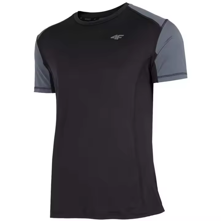 Camiseta de Manga Corta 4F  para hombre en color negro - 1