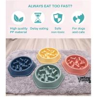 Tazón Lento Alimentador Para Mascotas Grande Capacidad Antideslizante Y Anti-choque Alivia El Ansiedad En Perros Y Gatos Suministro De Alimentos - details 7