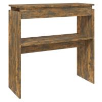 vidaXL Mesa consola madera de ingeniería 80x30x80 cm Blanco, Negro, Roble Sonoma Mesa de sofá Mesa de Entrada para Salón Consola de Entrada Mueble Recibidor Mesita Mesa auxiliar Salon - details 5