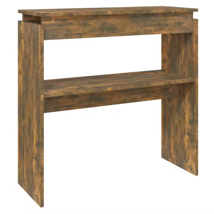 vidaXL Mesa consola madera de ingeniería 80x30x80 cm Blanco, Negro, Roble Sonoma Mesa de sofá Mesa de Entrada para Salón Consola de Entrada Mueble Recibidor Mesita Mesa auxiliar Salon - 1