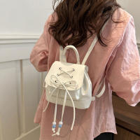 Mochila Casual Para Damas Con Lazo 2024 Nueva Versátil De Material PU Con Lining De Poliéster Bolsa De Hombro Para Mujer - details 8