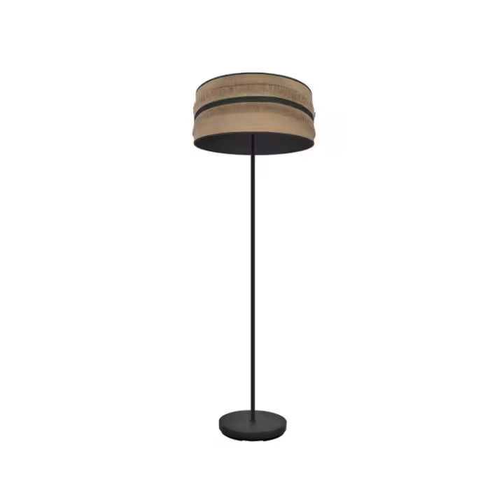 Fabrilamp - Pie Salon Natalia 1xe27 Negro/saco-negro 164x40x40 Cm - 1