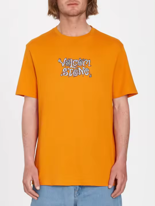 Camiseta Volcom Justin Hager In Type SS - Saffron - 1