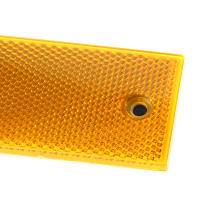 2pcs/Set Etiquetas Reflectorizantes Rectangulares Para Camiones Coches Y Motocicletas Color Naranja Con Bandas Reflectantes - details 0