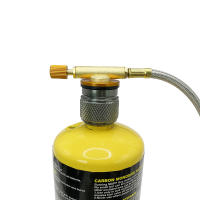 Adaptador De Recarga De Propano Para Estufa De Camping Al Aire Libre Con Cuerda De Extensión Convertidor De Tanque De Gas a Estufa Extension Cord De Metal 100cm - details 3