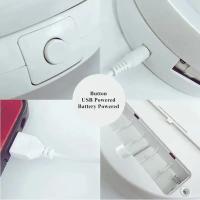 Espejo de maquillaje con luz LED para escritorio, espejo con aumento de 1X 10X, USB o Baterías, espejo plegable para viaje - details 5