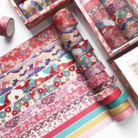 Set De 12 Rolls De Cinta Adhesiva Washi Estilo Palacio Chino Vintage Para Scrapbooking DIY Diario Estación Escuela Oficina - details 0