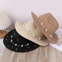Gorro De Denim Versátil Y Moda Con Decoración De Perlas Ajustable Para Deportes Al Aire Libre Y Viajes Protección Solar Unisex - details 4