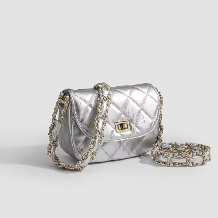 Bolso Pequeño Plisado con Correa de hombro Ancha y Popular, Exquisito Bolso de alta calidad con fragancia - 1