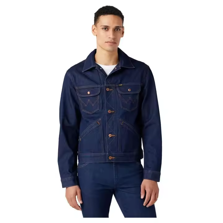 Ropa hombre Chaquetas Wrangler Chaqueta Vaquera 124mj Azul - 1