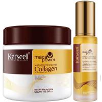 KARSEELL Pack Mascarilla Pelo 500 ml.  + Aceite de Argán para el Cabello 50 ml. Hidratación Profunda Acondicionador Cabello Seco y Dañado Tratamiento Reparador Intenso Colágeno Alisado Cuidado Capilar Todo Tipo de Cabello - 500ml. + 50ml. - details 0