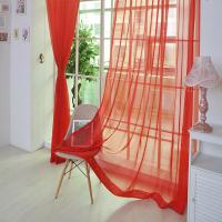 Cortina De Ventana Moderna Tulipán 1Pc Para Sala De Estar Dormitorio Cocina Decoración De Hogar Translúcida De Poliéster - details 18